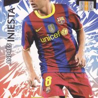 FC Barcelona Panini Trading Card Fussball Champions League 2010 Andres Iniesta Nr.24