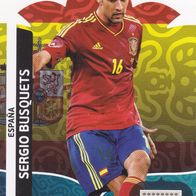 Panini Trading Card Fussball EM 2012 Sergio Busquets aus Spanien Nr.67