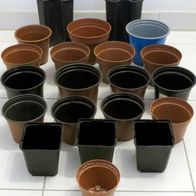 21x Blumentopf Untersetzer, Blumenuntersetzer, Containertopf