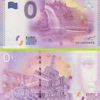 0 Euro Schein Saut du Doubs UECN 2015-1 selten Nr 9891