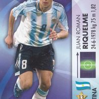 Panini Trading Card Fussball WM 2006 Juan Roman Riquelme Nr.59/150 Argentinien