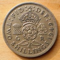 Two Shillings 1949 Grossbritannien