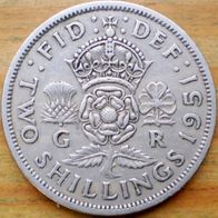 Two Shillings 1951 Grossbritannien