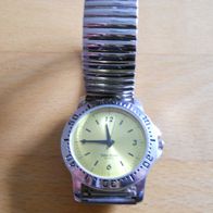 Uhr-42 Armbanduhr, Herrenuhr, Damenuhr, mit Zugarmband, Flexo Band, Seniorenuhr