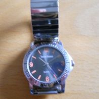 Uhr-44 Armbanduhr, Herrenuhr, Damenuhr, mit Zugarmband, Flexo Band, Seniorenuhr