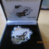 Andorra Wildlife 2013 Steinadler coloriert, 1 oz 999 Silber, Zertifikat