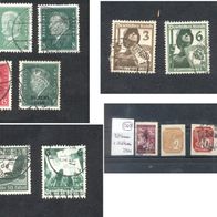 Briefmarken Deutsches Reich 1930 Hindenburg / Luftpost / Luftschutz / Böhmen Mähren