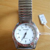 Uhr-46 Armbanduhr, Herrenuhr, Damenuhr, mit Zugarmband, Flexo Band, Seniorenuhr