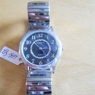 Uhr-47 Armbanduhr, Herrenuhr, Damenuhr, mit Zugarmband, Flexo Band, Seniorenuhr