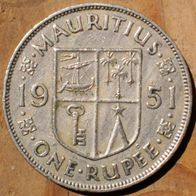 1 Rupee 1951 Mauritius