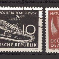 DDR 1957 Naturschutzwoche MiNr. 561 - 563 gestempelt