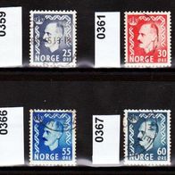 H351 Norwegen Mi. Nr. 358 + 359 + 361 + 362 + 364 + 366 + 367 + 368 o <