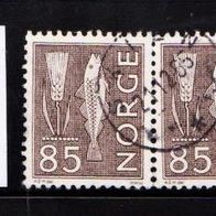 H374 Norwegen Mi. Nr. 507x -2er Paar waagerecht - Landestypische Motive o <