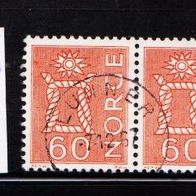 H376 Norwegen Mi. Nr. 525 Iy - 2er Paar waagerecht -- Landestyp Motive o <