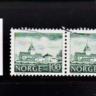 H388 Norwegen Mi. Nr. 766 - 2er Paar waagerecht - Bauwerke o <