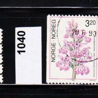 H392 Norwegen Mi. Nr. 1014 WM Geländelauf + 1040 + 1041 Orchideen o <