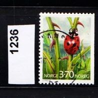 H402 Norwegen Mi. Nr. 1235 + 1236 Insekten + 1238 A Posthorn o <