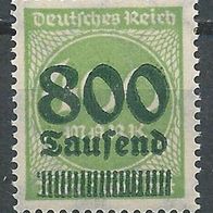 Deutsches Reich MiNr. 306 Fehler in Strichleist, ungebraucht (3660/ b)