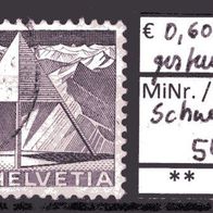 Schweiz 1949 Freimarken: Landschaften und technische Motive MiNr. 540 gestempelt