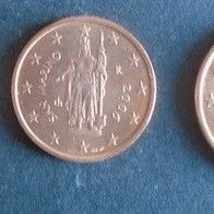 Münze San Marino: 1, 2, 5 Euro Cent Satz von 2006 - Vorzüglich