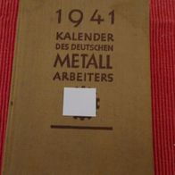 1941 Kalender des Deutschen Metall Arbeiters
