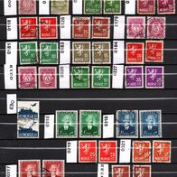 H414 Norwegen Mi. Nr. 78 bis 346 - meist 2fach - o <