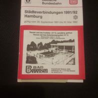 Städteverbindung Hamburg der DB 1991 92