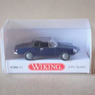 Wiking 1:87 Alfa Romeo Spider offen kobaltblau in OVP 0206 03 (2020)