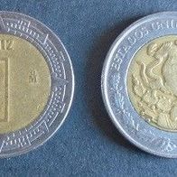 Münze Mexiko: 1 Pesos 2012