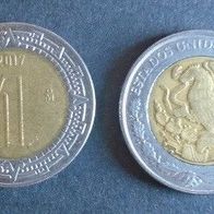 Münze Mexiko: 1 Pesos 2017
