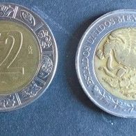 Münze Mexiko: 2 Pesos 2001
