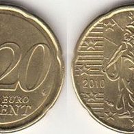 Frankreich 20 Cent 2010 (m473)