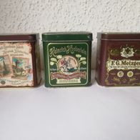 3 x Blechdosen Dose Nostalgie Haeberlein Metzger