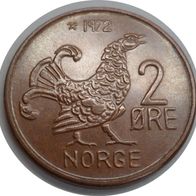 Norwegen 2 Öre, Øre 1972 ## V