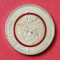 5 Euro Münze Tropische Zone von 2017 F, unzirkuliert