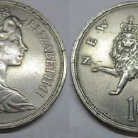 Großbritannien 10 New Pence 1968 ## B7