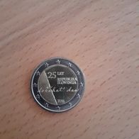 2 Euro Slowenien 2016 25 Jahre Unabhängigkeit Sloweniens Rolle