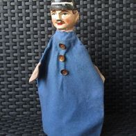 Alte DDR Hand Puppe Polizist Gendarm Marionette 50er 60er Vintage Puppentheater