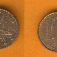 Griechenland 1 Cent 2002 F mt Buchstabe RAR
