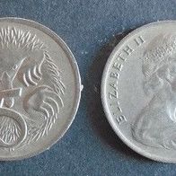 Münze Australien: 5 Cent 1970