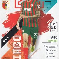 FC Augsburg Topps Match Attax Trading Card 2021 Iago Nr.24