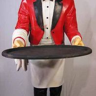 Butler Diener old man Figur Statue Skulptur Deko Butler Tablett Stummer lebensgroß kaufen bei