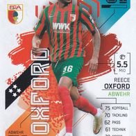 FC Augsburg Topps Match Attax Trading Card 2021 Reece Oxford Nr.21