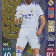 Real Madrid Panini Trading Card Champions League 2021 Karim Benzema Nr.241 Sondercard