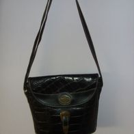 ITL-14 Leder Tasche, Handtasche, Damentasche, Handbag, Schultertasche Made in Italy