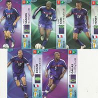 5x Panini Trading Card zur Fussball WM 2006 Mannschaft aus Frankreich