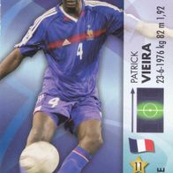Panini Trading Card zur Fussball WM 2006 Patrick Vieira Nr.72/150 aus Frankreich