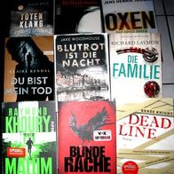Bücher - Thriller, Krimis, Romane - je 2,00 € - Set E