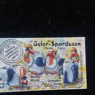 Ü - Ei Beipackzettel Geier - Spardosen 655 244