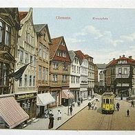 Giessen Kreuzplatz * historische Foto-Postkarte AK